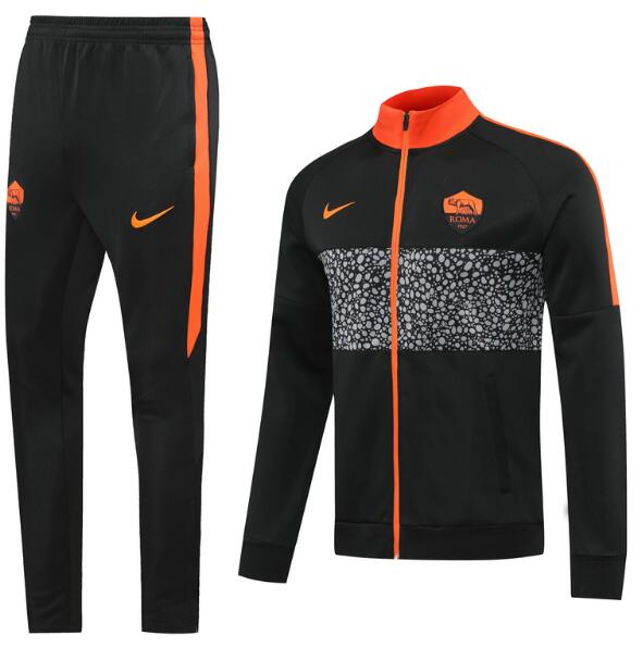 Roma Black Training Kits Jacket with Trousers 2020/21